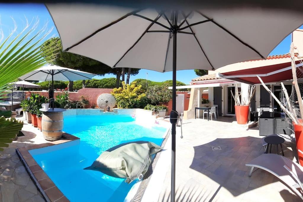 Hebergement Insolite Studio Grau Du Roi Mas Des Marines Piscine ル・グロー・デュ・ロワ エクステリア 写真